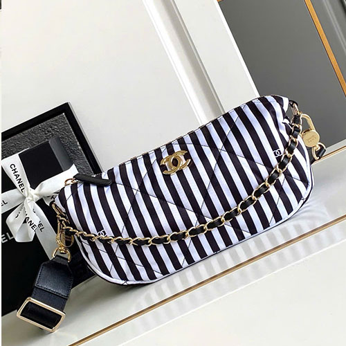 Túi Đeo Chéo Thể Thao Màu Trắng Chanel 24A Siêu Cấp