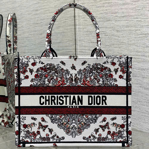 Túi Dior Tote Series Tình Yêu Năm Mới Màu Trắng Siêu Vip Size 36cm