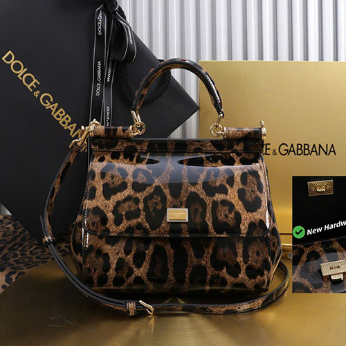 Túi Dolce & Gabbana Sicily Da Bê Bóng BB8614 Siêu Vip Size 20cm
