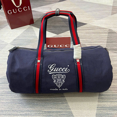 Túi Du Lịch Gucci Canvas 816866 Màu Xanh Đen Siêu Cấp Size 54 cm