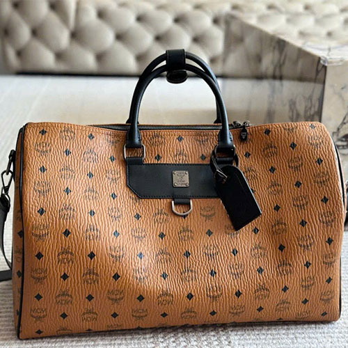 Túi Du Lịch MCM Họa Tiết Logo Cổ Điển Fullbox Size 45cm