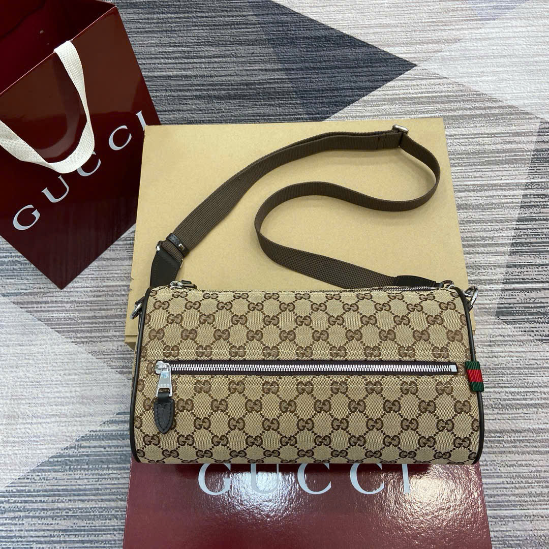 Túi Du Lịch Nam Gucci Canvas GG 834455 Màu Be Siêu Cấp Size 30cm