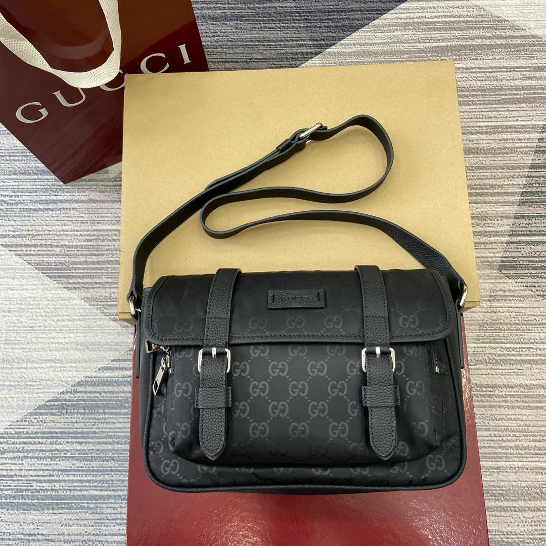 Túi Gucci Shoulder Bag Nylon Shima Black 510335 Siêu Cấp Size 27cm