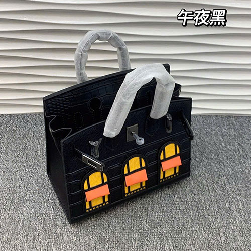 Túi Hermes Birkin House Màu Đen Super Size 25 cm