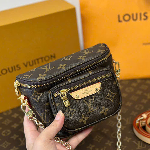 Túi LV Mini Bumbag M82335 Màu Nâu Fullbox Size 17cm