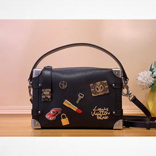 Túi LV Side Trunk MM M25568 Màu Đen Siêu Vip Size 23.5cm