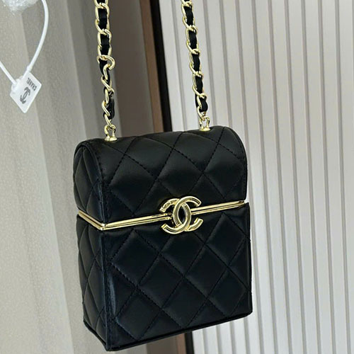 Túi Mini Chanel Màu Đen Full Box Size 13cm
