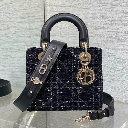 Túi Small Lady Dior Limited Edition Màu Đen Siêu Vip Size 20cm