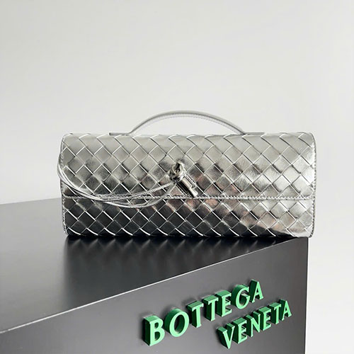 Túi Xách Bottega Veneta 741511 Màu Bạc Siêu Cấp Size 31 cm