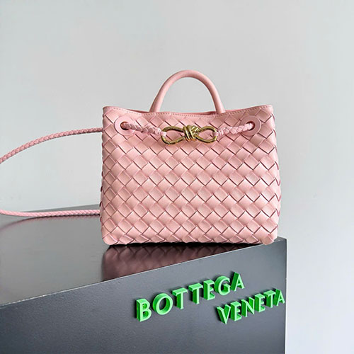 Túi Xách Bottega Veneta Andiamo 743568 Hồng Siêu Vip Size 25 cm