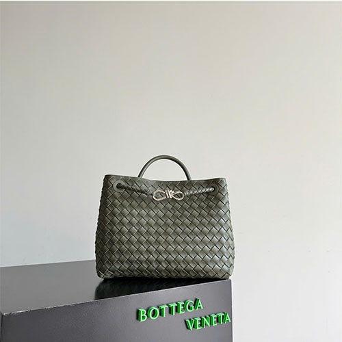 Túi xách Bottega Veneta Andiamo Intrecciato Bag 743572 - xanh rêu