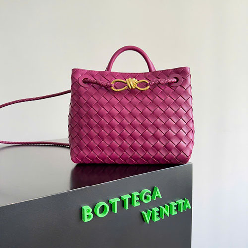 Túi Xách Bottega Veneta Andiamo Màu Hồng Siêu Cấp Size 25cm