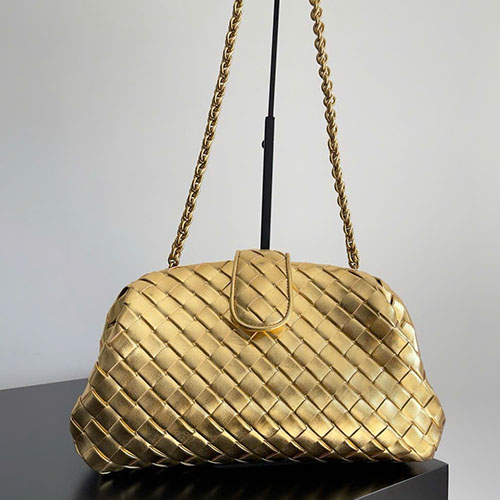 Túi Xách Bottega Veneta Lauren 1980 Màu Vàng Siêu Cấp Size 27 cm