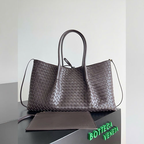 Túi Xách Bottega Veneta Pinacoteca Màu Nâu Siêu Cấp Size 43 cm