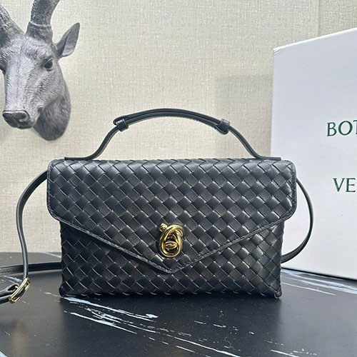 Túi Xách Bottega Veneta Summer Màu Đen Siêu Cấp Size 25 cm