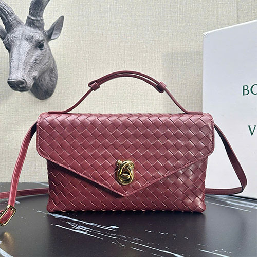 Túi Xách Bottega Veneta Summer Màu Đỏ Siêu Cấp Size 25 cm
