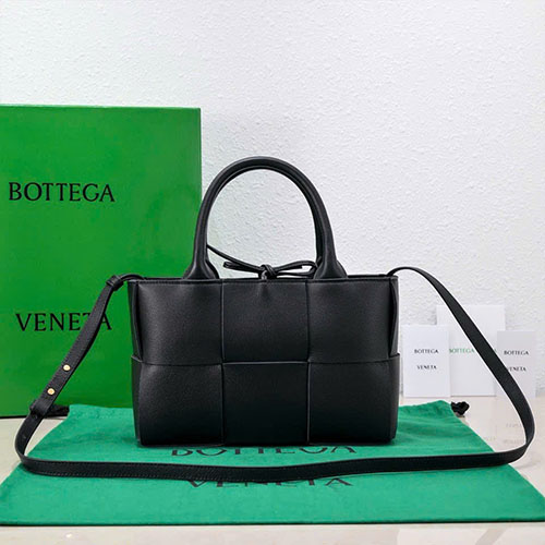Túi Xách Bottega Veneta Tote Mini Arco Màu Đen Siêu Cấp Size 25 cm