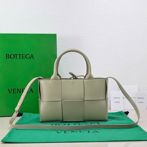 Túi Xách Bottega Veneta Tote Mini Arco Màu Xanh Siêu Cấp Size 25 cm