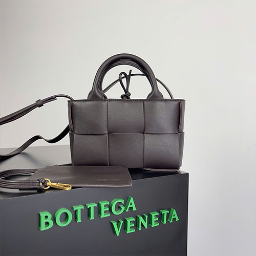Túi Xách Bottega Veneta Tote Mini Màu Nâu Siêu Cấp Size 20 cm