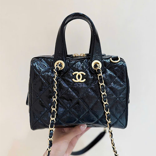 Túi xách Bowling Chanel 25A Like Auth size 17cm  – Bộ Sưu Tập Métiers d’Art