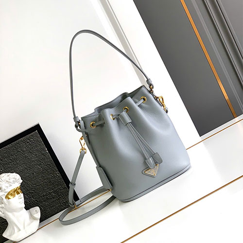 Túi Xách Bucket Mini Prada LuxSoft 1BE067 Siêu Cấp Size 19.5cm