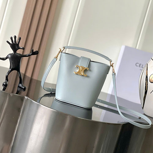 Túi xách Celine Mini Louise Bucket Bag Siêu Cấp - xanh dương