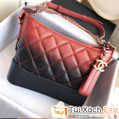 Túi Xách Chanel Gabrielle Siêu Cấp Size 20 cm Màu Đỏ Pha Đen