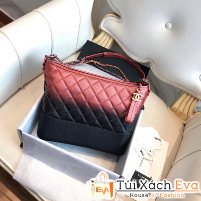 Túi Xách Chanel Gabrielle Siêu Cấp Size 28 cm Màu Đỏ Pha Đen