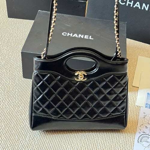 Túi Xách Chanel 23A Mini 31 Bag Màu Đen Fullbox Size 35 cm