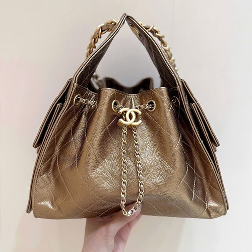 Túi Xách Chanel 25 Bag AS529300158 Màu Vàng Like Auth Size 30 cm