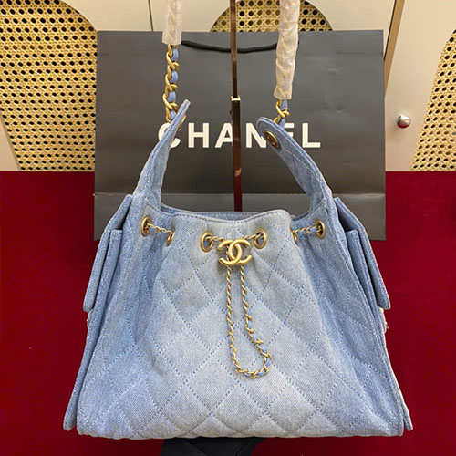 Túi Xách Chanel 25 Medium Denim Handbag Siêu Cấp Size 30cm