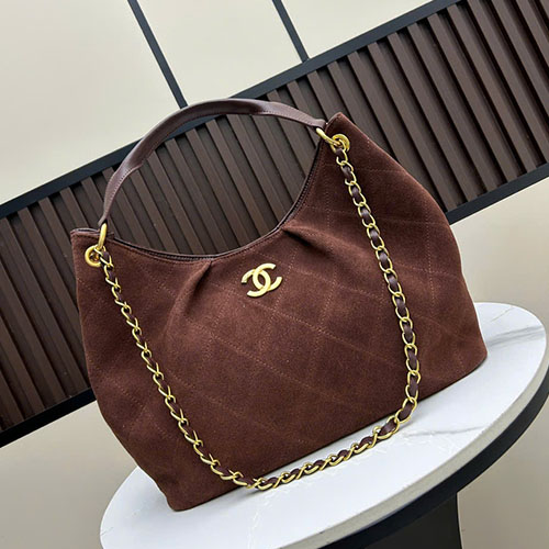 Túi Xách Chanel 25A Tote Bag Màu Nâu Super Size 32cm