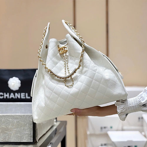 Túi xách Chanel 25Bag Màu Trắng AS555300208 Like Auth Size 42 cm