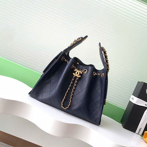 Túi Xách Chanel 25C AS5293 Màu Xanh Đen Siêu Cấp Size 30cm
