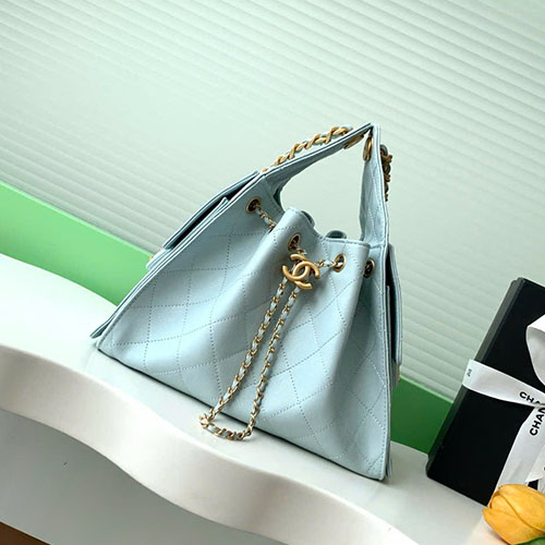 Túi Xách Chanel 25C Hobo AS5293 Màu Xanh Siêu Cấp Size 30cm