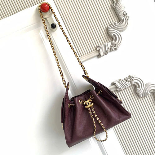 Túi Xách Chanel 25C Hobo AS5631 Màu Đỏ Siêu Cấp Size 22cm
