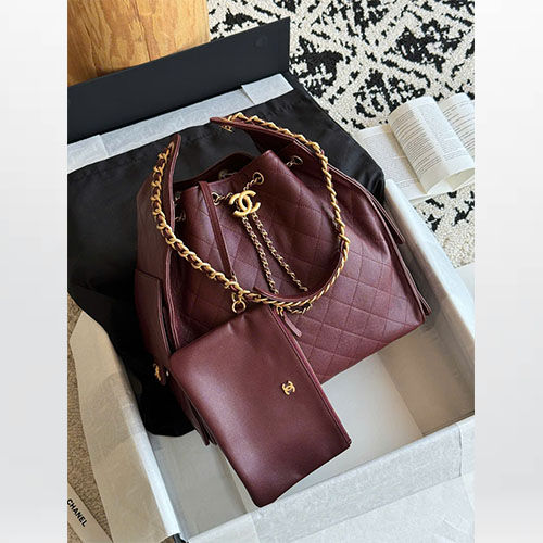 Túi Xách Chanel 25c Hobo Bag Màu Đỏ Siêu Cấp Size 40cm