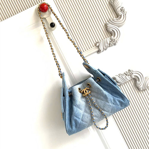 Túi Xách Chanel 25C Hobo Denim AS5631 Siêu Cấp Size 22cm
