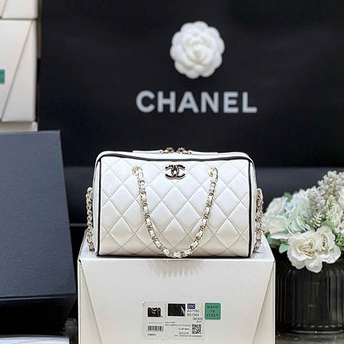 Túi Xách Chanel 25P Panda AP451500138 Màu Trắng Like Auth Size 18.5cm