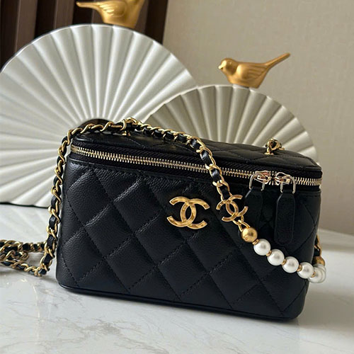 Túi xách Chanel 25S 66045 Màu Đen Siêu Cấp Size 17 cm