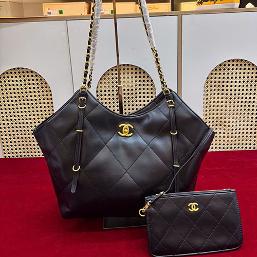 Túi Xách Chanel 25S AS5463 Màu Đen Super Size 31cm