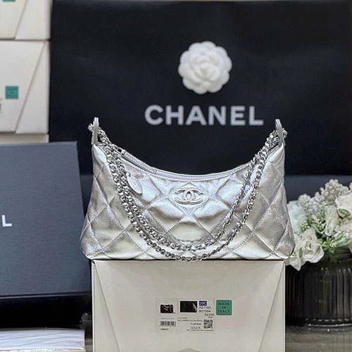 Túi xách Chanel 25S Hobo Màu Bạc AS552800118 Like Auth Size 26 cm