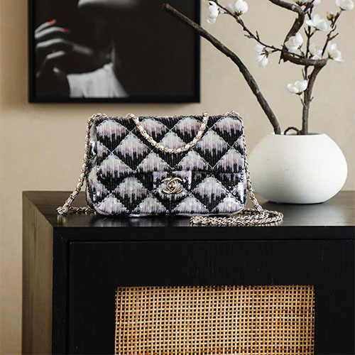 Túi xách Chanel 26C Classic Flap Sequin Embroidery 1116 Siêu Cấp