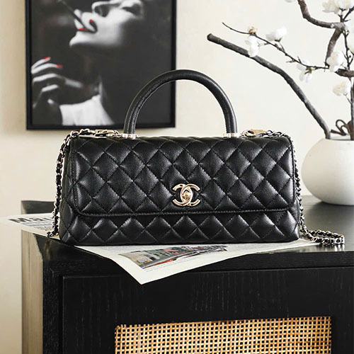 Túi xách Chanel 26P Coco Handle ngang da vân V siêu VIP – 6091