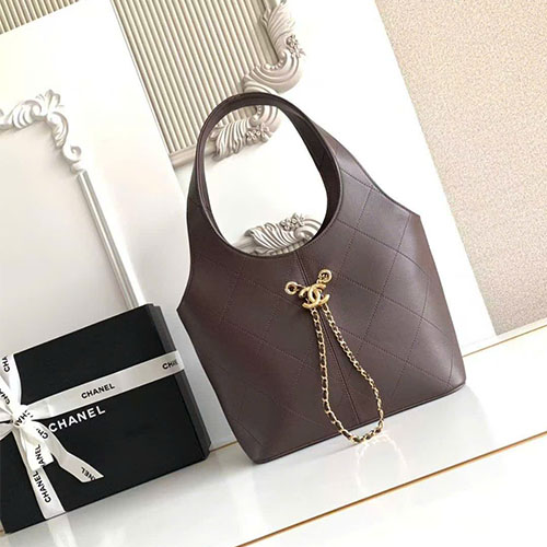 Túi xách Chanel 26P Hobo Basket- màu nâu đậm – AS6108 – VIP