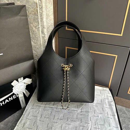 Túi xách Chanel 26S Hobo Basket size lớn – 6108 - màu đen