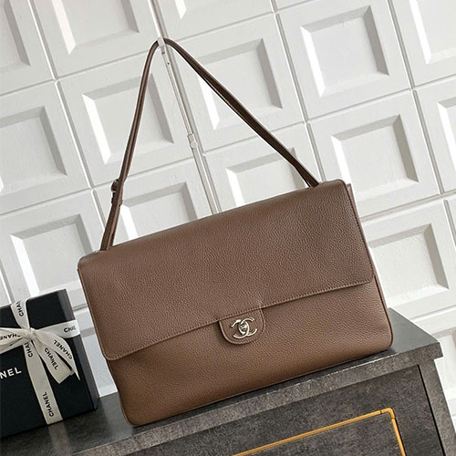 Túi xách Chanel 26S Maxi Flap Bag nâu cà phê siêu VIP