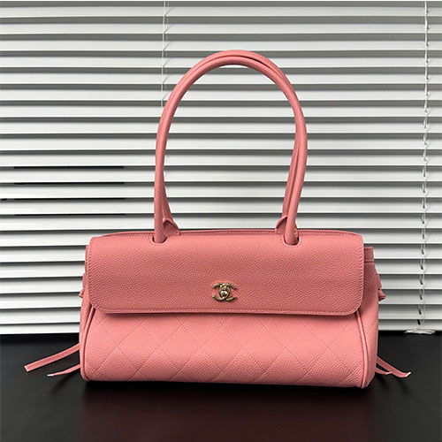 Túi xách Chanel 26SS Tote Da Togo Logo CC - màu hồng