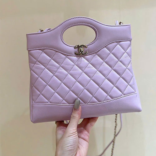 Túi xách Chanel 31 Bag Mini 24S like auth AS4133 - màu tím