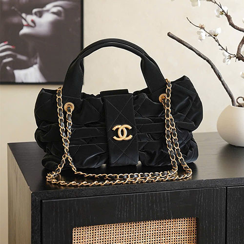 Túi xách Chanel Bow Denim Bag 5851 Siêu Cấp